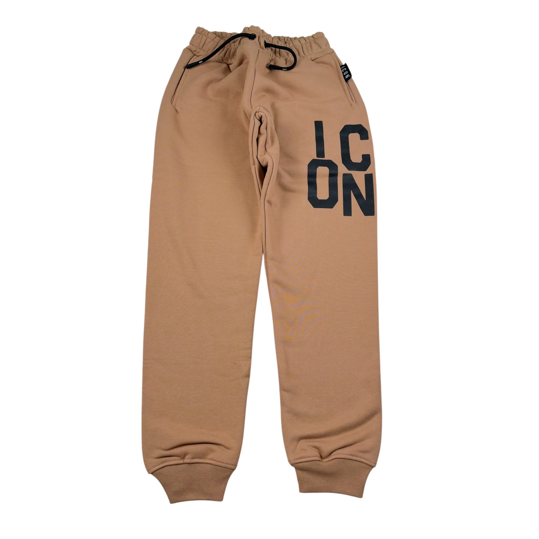 Icon Pantalone Modello Tuta tinta unita con Stampa Cammello per Bambino IBSP00764 CAMMELLO ICON 