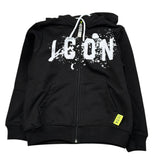 Icon Felpa tinta unita con Cappuccio E Zip Nero per Bambino IBSW00593 NERO ICON 
