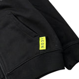 Icon Felpa tinta unita con Cappuccio E Zip Nero per Bambino IBSW00593 NERO ICON 