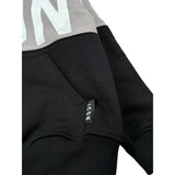 Icon Felpa con Cappuccio tinta unita con Logo Nero per Bambino IBSW00739 NERO ICON 