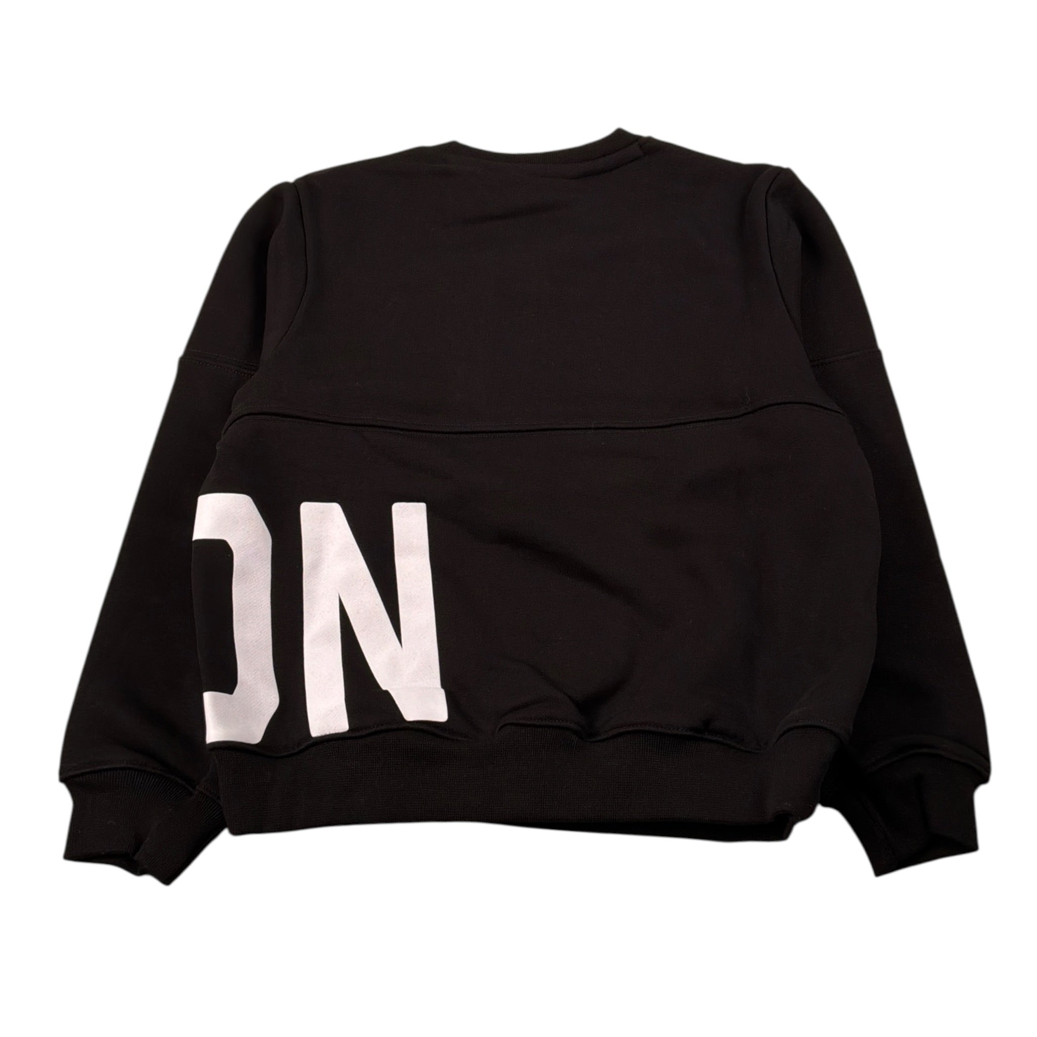 Icon Felpa Chiusa Girocollo tinta unita Nero per Bambino IBSW00740 NERO ICON 