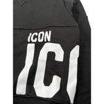Icon Felpa Chiusa Girocollo tinta unita Nero per Bambino IBSW00740 NERO ICON 