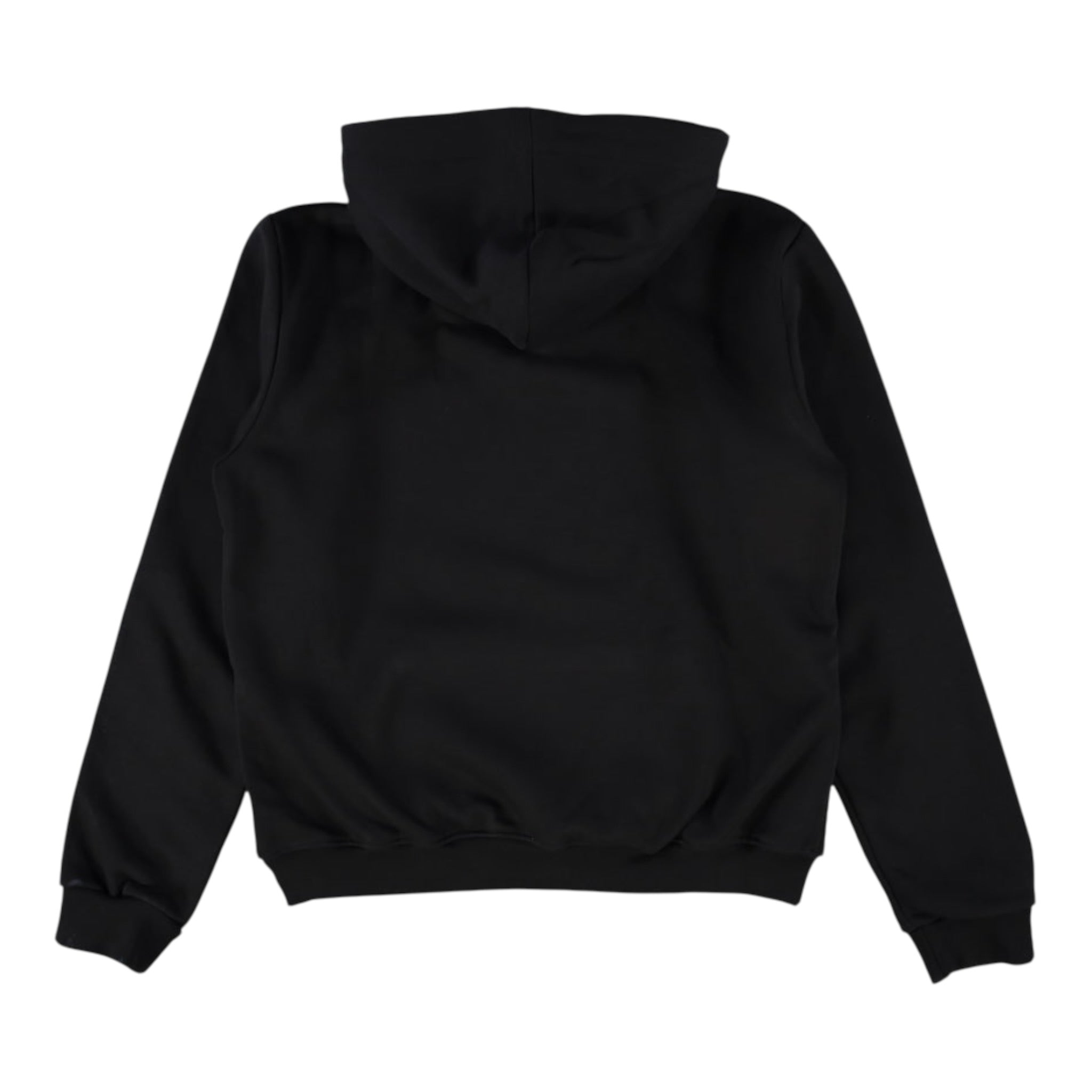 Icon Felpa Chiusa con Cappuccio tinta unita con Logo Nero per Bambino IBSW0076 NERO ICON 