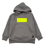 Icon Felpa Chiusa con Cappuccio tinta unita con Logo Grigio per Bambino IBSW00831 GRIGIO ICON 