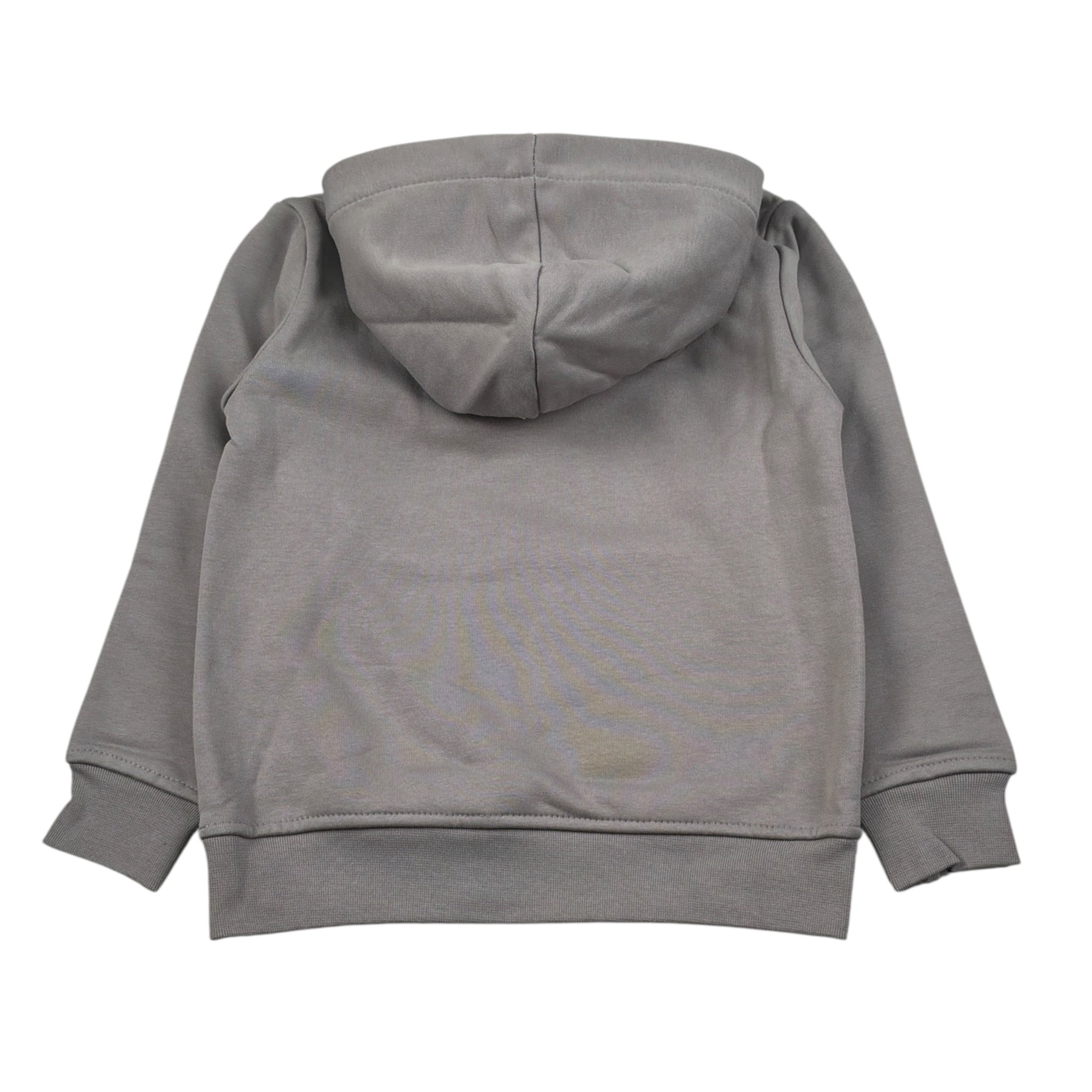 Icon Felpa Chiusa con Cappuccio tinta unita con Logo Grigio per Bambino IBSW00831 GRIGIO ICON 