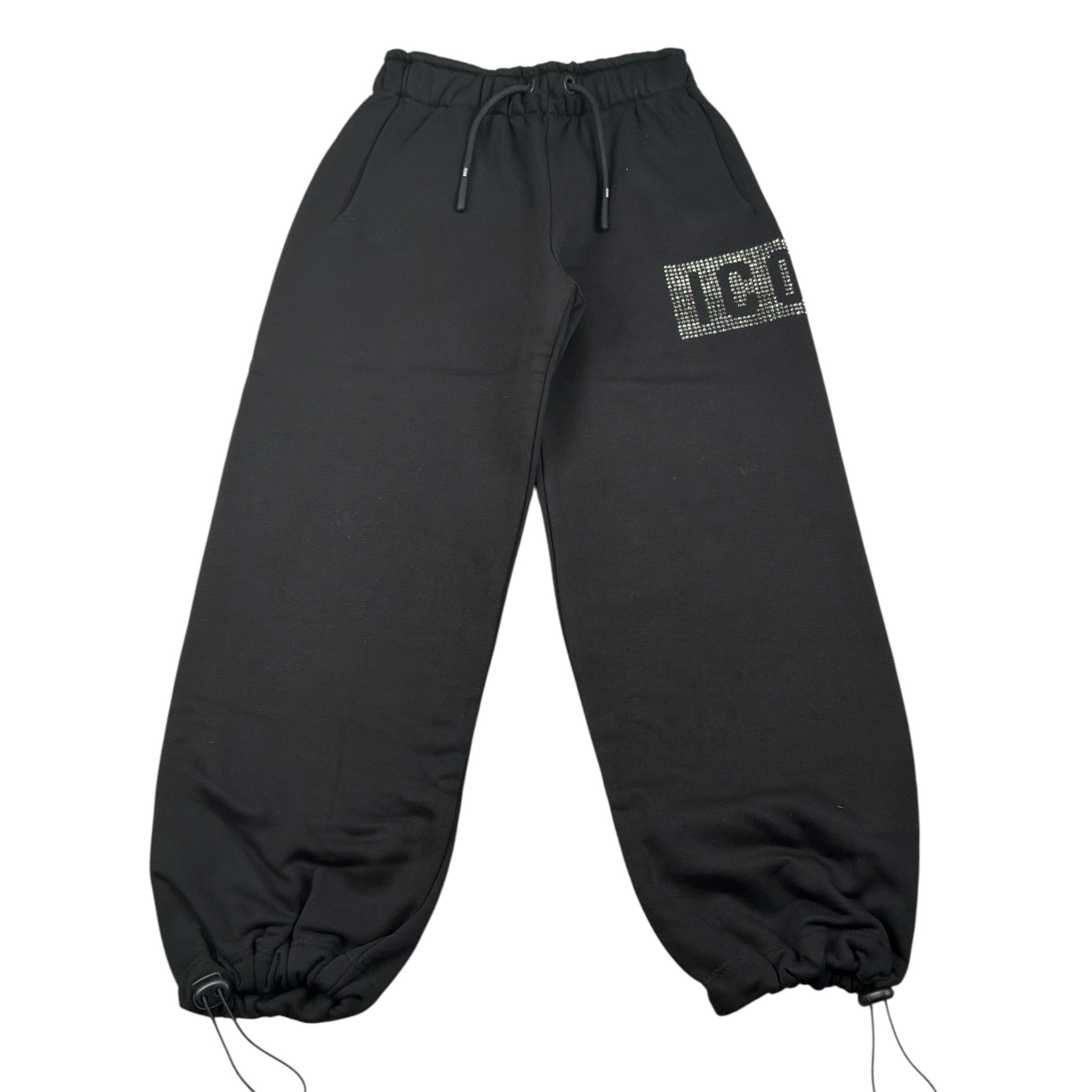 Icon Pantalone Modello A Palazzo tinta unita Nero per Bambina IGSP00908X NERO ICON 