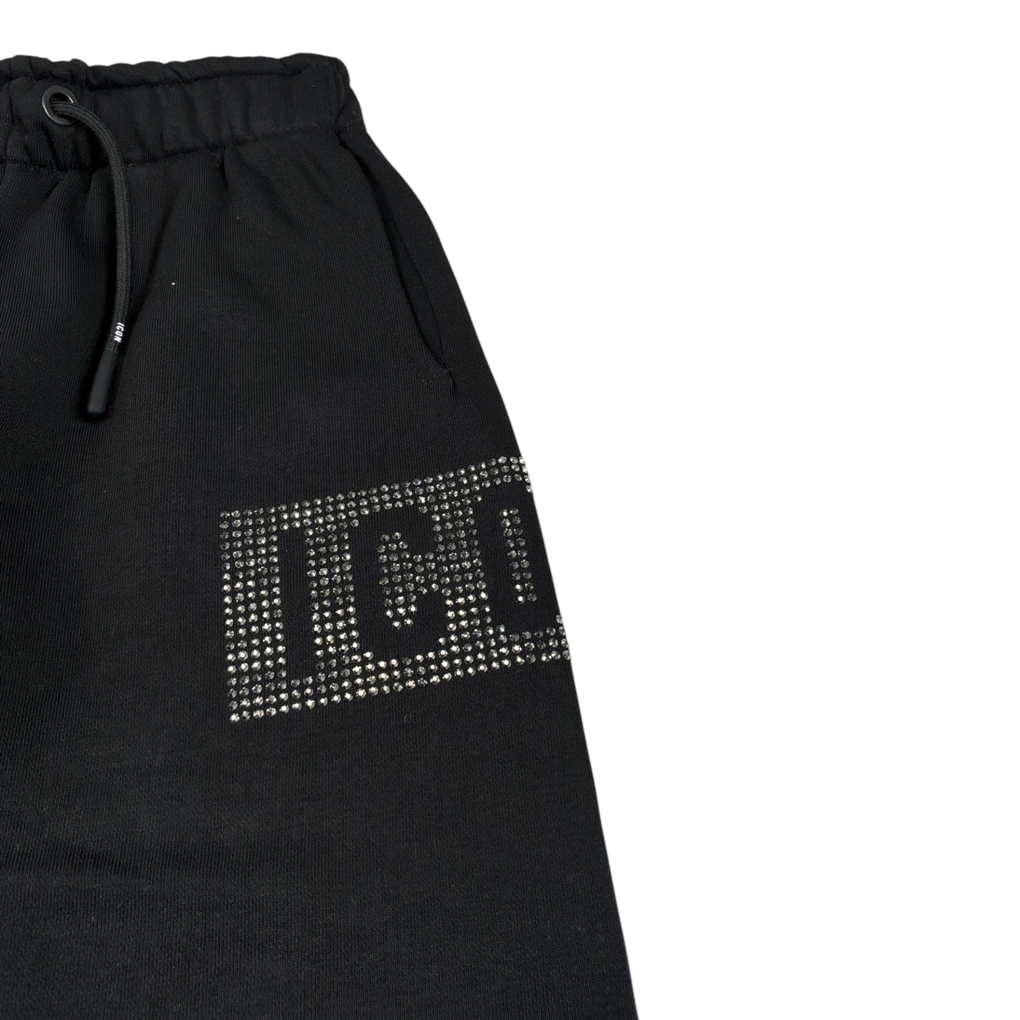 Icon Pantalone Modello A Palazzo tinta unita Nero per Bambina IGSP00908X NERO ICON 
