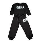 Icon Completo 2 Pezzi Feloa-Pantalone tinta unita Nero per Bambino INFBS008921 NERO ICON 