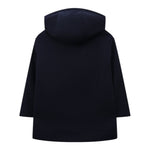 Il Gufo Cappotto tinta unita con Cappuccio Blu per Bambino A23GP309M138 BLU IL GUFO 