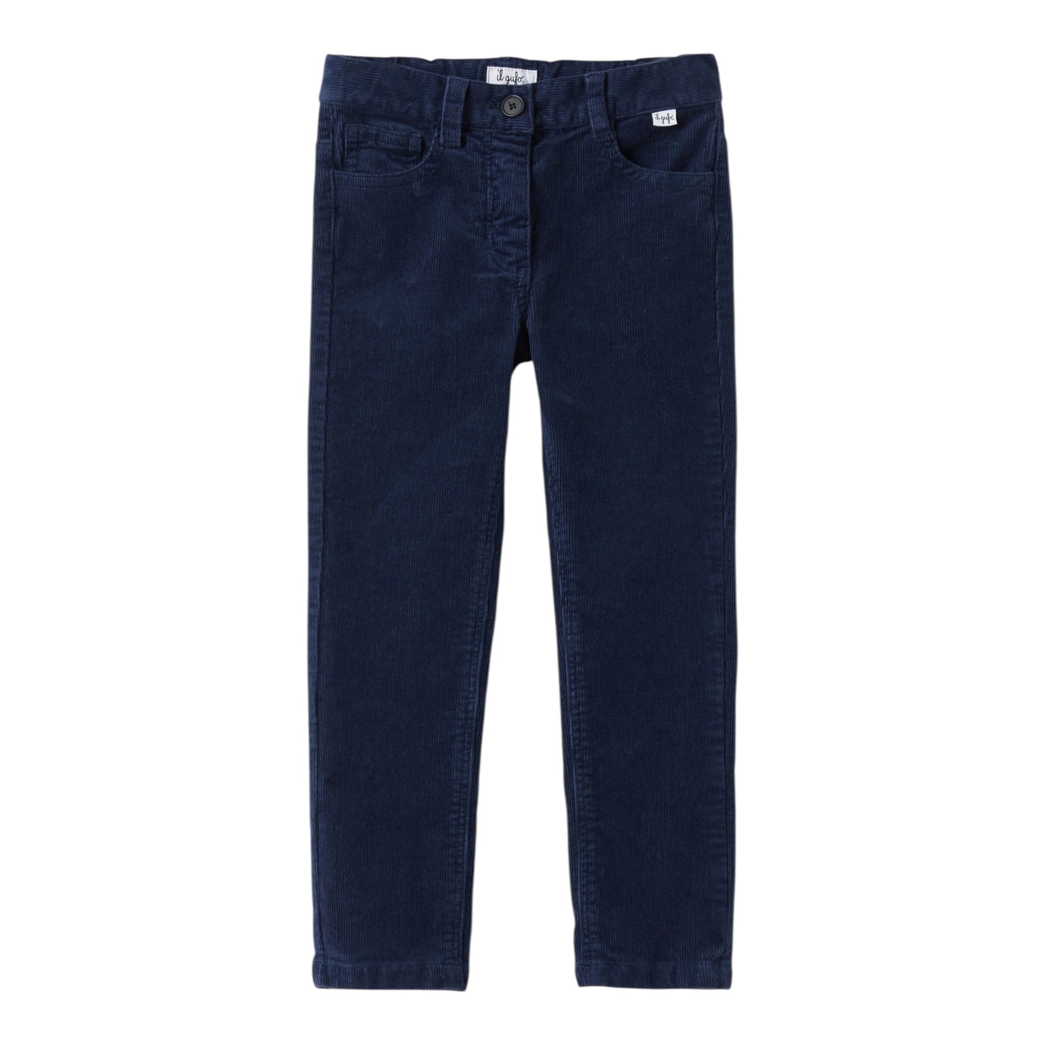 Il Gufo Pantalone tinta unita con Girovita Regolabile Blu per Bambino A24PL172V6022 BLU IL GUFO 