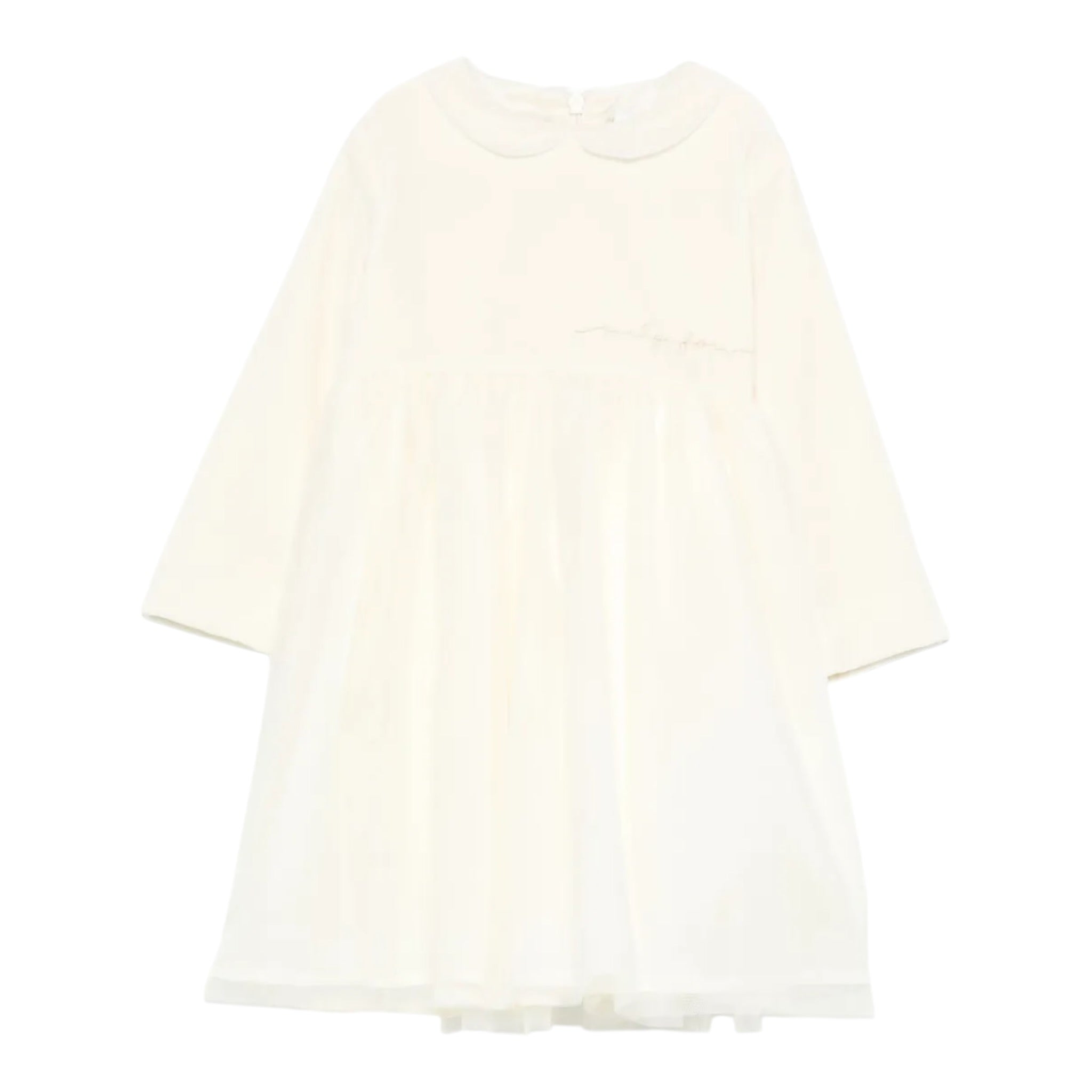 Il Gufo Abito tinta unita con Tulle Panna per Neonata A24VL585V0016 PANNA IL GUFO 