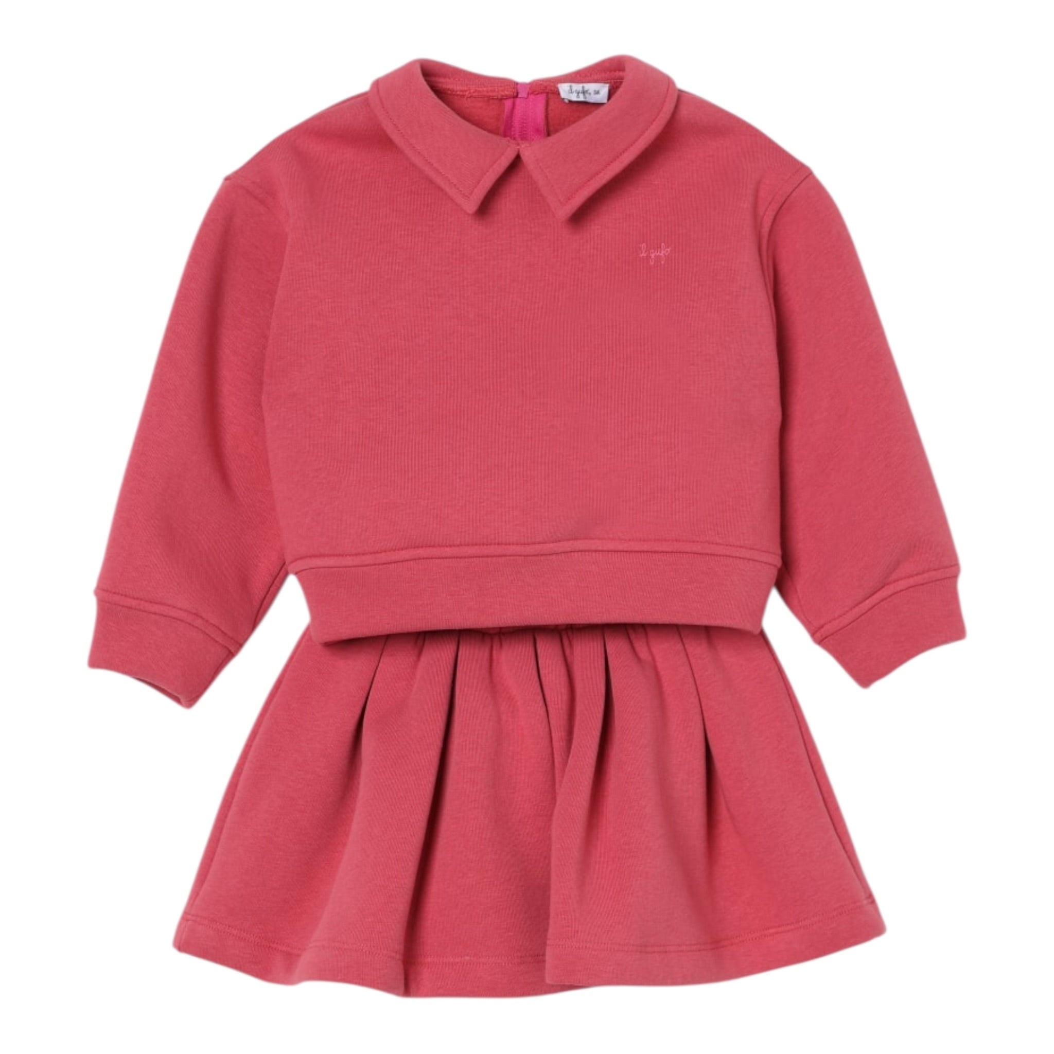 Il Gufo Completo 2 Pezzi Felpa-Gonna tinta unita Rosa per Neonata A25GDG0001M0154N ROSA IL GUFO 
