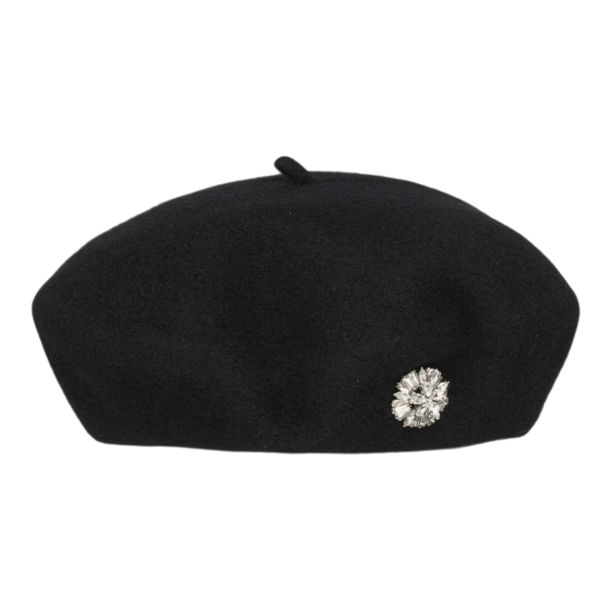 Il Gufo Cappello tinta unita con Applicazione Nero per Bambina A25GEO0011EA302 NERO IL GUFO 