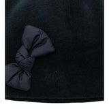 Il Gufo Cappello Tnta Unita con Fiocco Blu per Bambina A25GEO0012M0108 BLU IL GUFO 