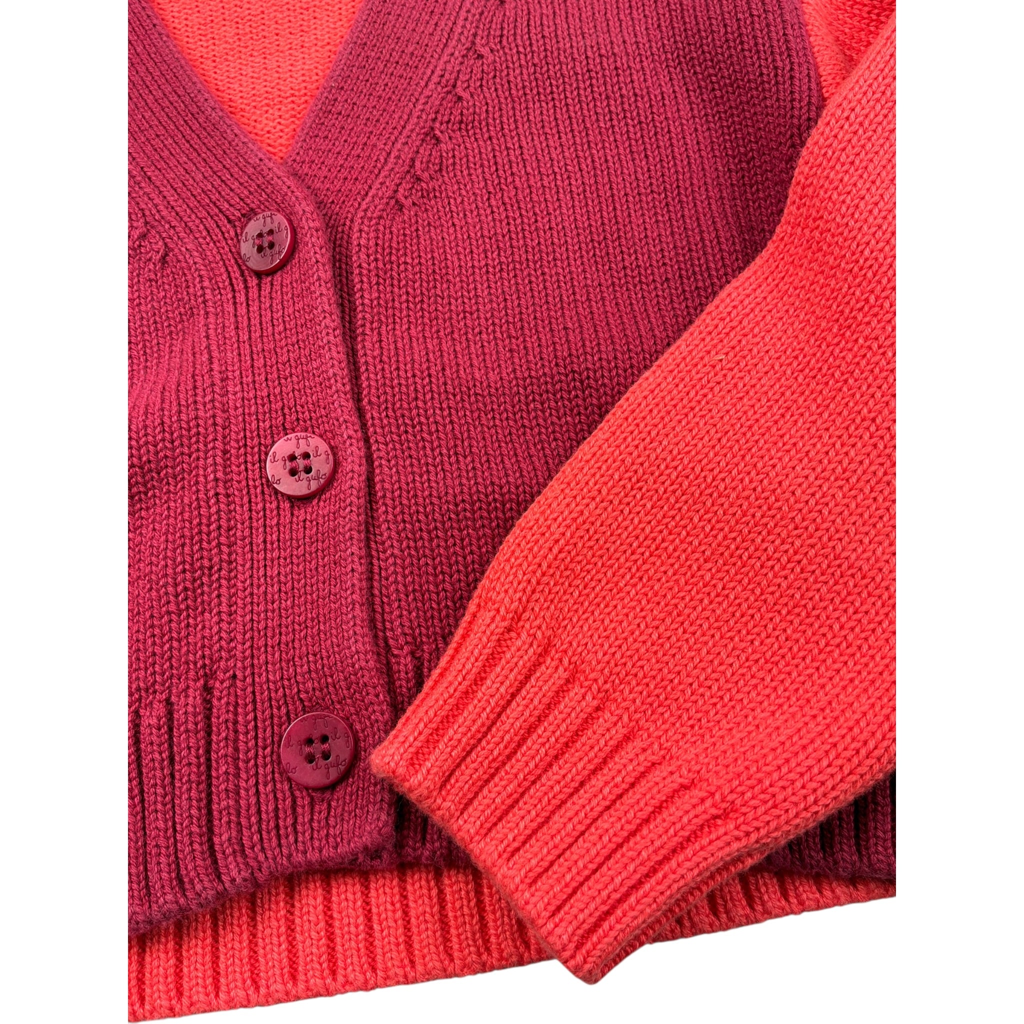 Il Gufo Cardigan Multicolor Scollo A V Multicolor per Neonato A25GGF0006EM109N MULTICOLOR IL GUFO 