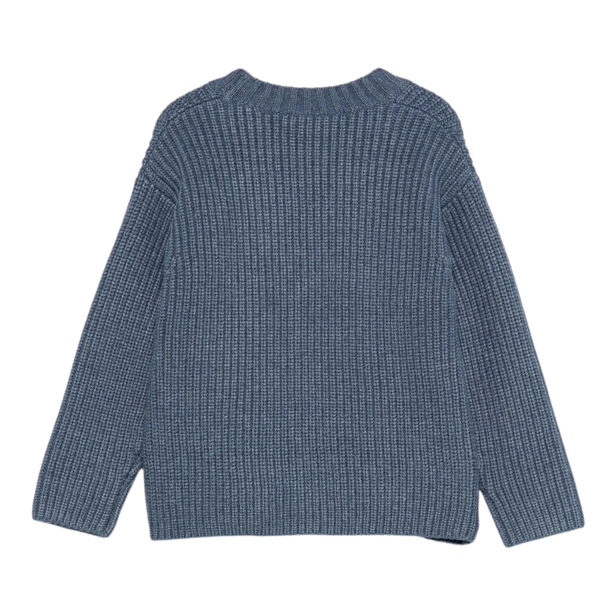 Il Gufo Cardigan tinta unita con Scollo A V Blu per Bambino A25GGF0009EM223 BLU IL GUFO 