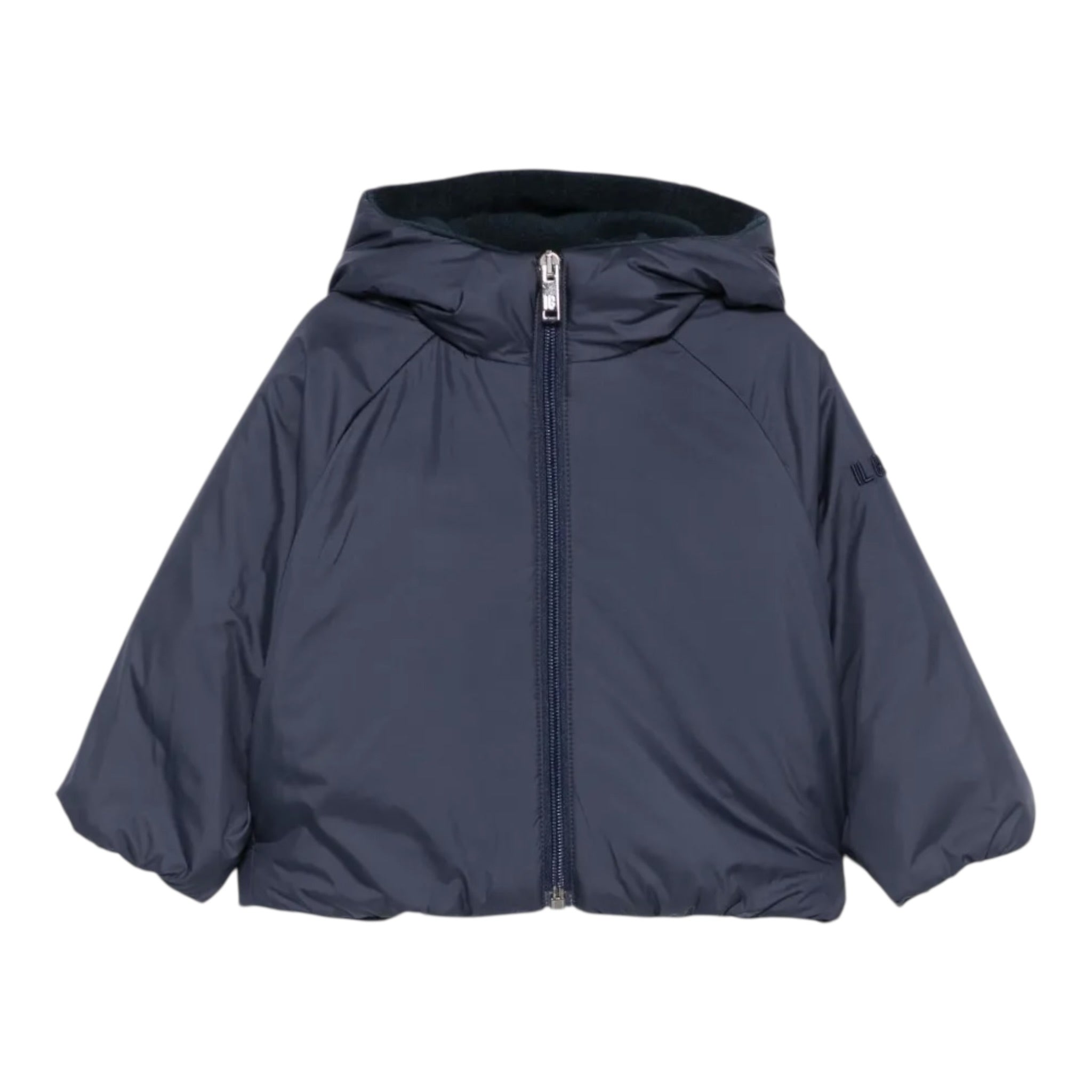 Il Gufo Giubbino tinta unita con Zip E Cappuccio Blu per Neonato A25GGM0018NN106 BLU IL GUFO 