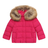 Il Gufo Giubbino tinta unita con Cappuccio E Zip Fuxia per Bambina A25GGM007N0108J FUXIA IL GUFO 