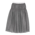 Il Gufo Gonna tinta unita con Tulle Grigio per Bambina A25GGN0007H4003 GRIGIO IL GUFO 