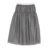 Il Gufo Gonna tinta unita con Tulle Grigio per Bambina A25GGN0007H4003 GRIGIO IL GUFO 