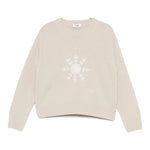 Il Gufo Maglia tinta unita con Stampa Beige per Neonata A25GMA0006EM220 BEIGE IL GUFO 