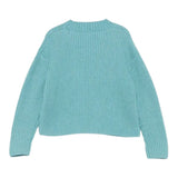 Il Gufo Maglia Girocollo tinta unita Azzurro per Neonata A25GMA0010EM223 AZZURRO IL GUFO 