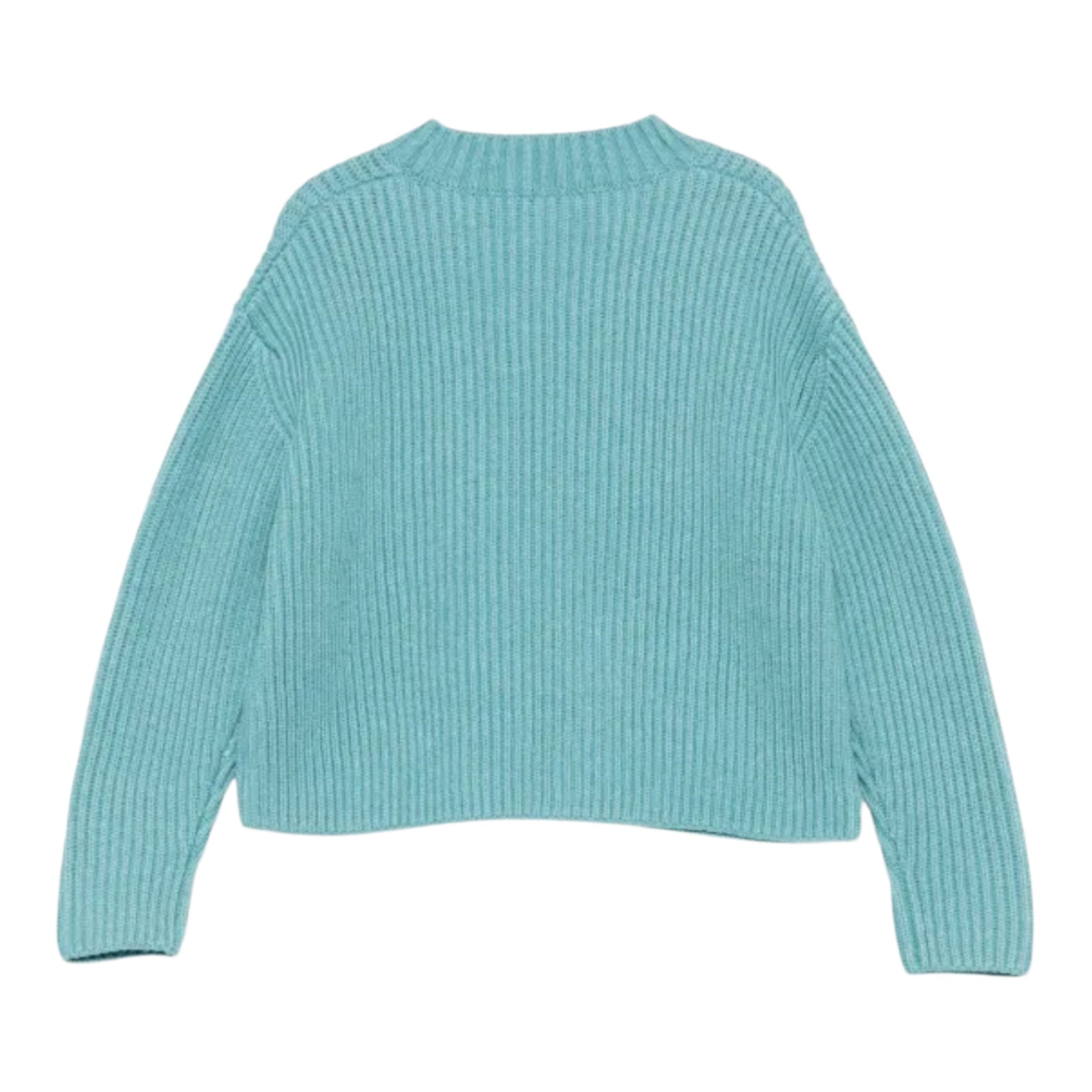 Il Gufo Maglia Girocollo tinta unita Azzurro per Bambina A25GMA0010EM223J AZZURRO IL GUFO 