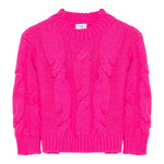 Il Gufo Maglia tinta unita Girocollo Fuxia per Bambina A25GMA0016EM913 FUXIA IL GUFO 