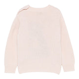 Il Gufo Maglia Girocollo tinta unita con Ricami Rosa per Neonata A25GMA0027EM220 ROSA IL GUFO 