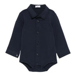 Il Gufo Camicia Body Manica Lunga tinta unita Blu per Neonato A25GMB0001MF002 BLU IL GUFO 