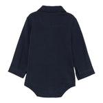 Il Gufo Camicia Body Manica Lunga tinta unita Blu per Neonato A25GMB0001MF002 BLU IL GUFO 