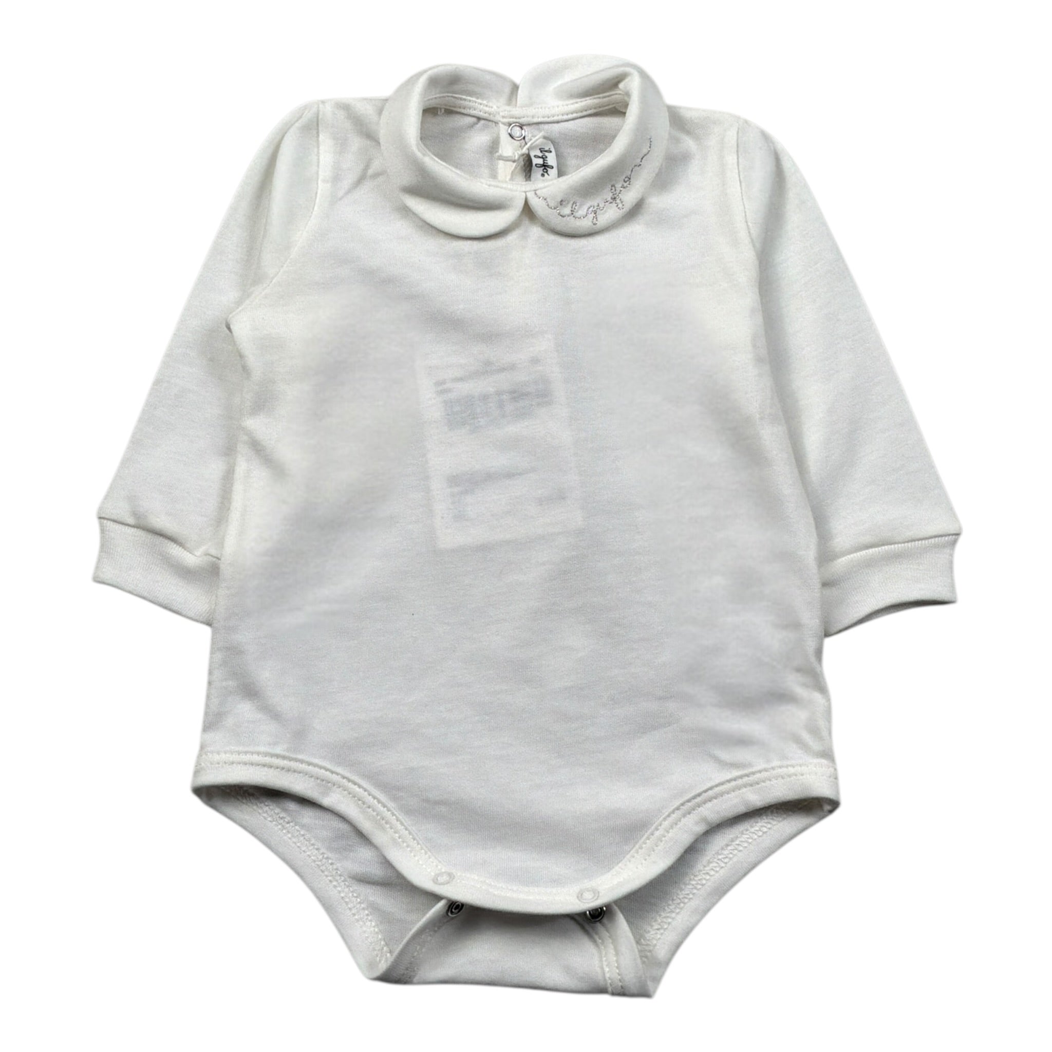 Il Gufo Body Manica Lunga tinta unita Bianco per Neonata A25GMB0002MF002 BIANCO IL GUFO 