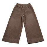 Il Gufo Pantalone tinta unita Modello Palazzo Marrone per Bambina A25GPL0004V6012J MARRONE IL GUFO 