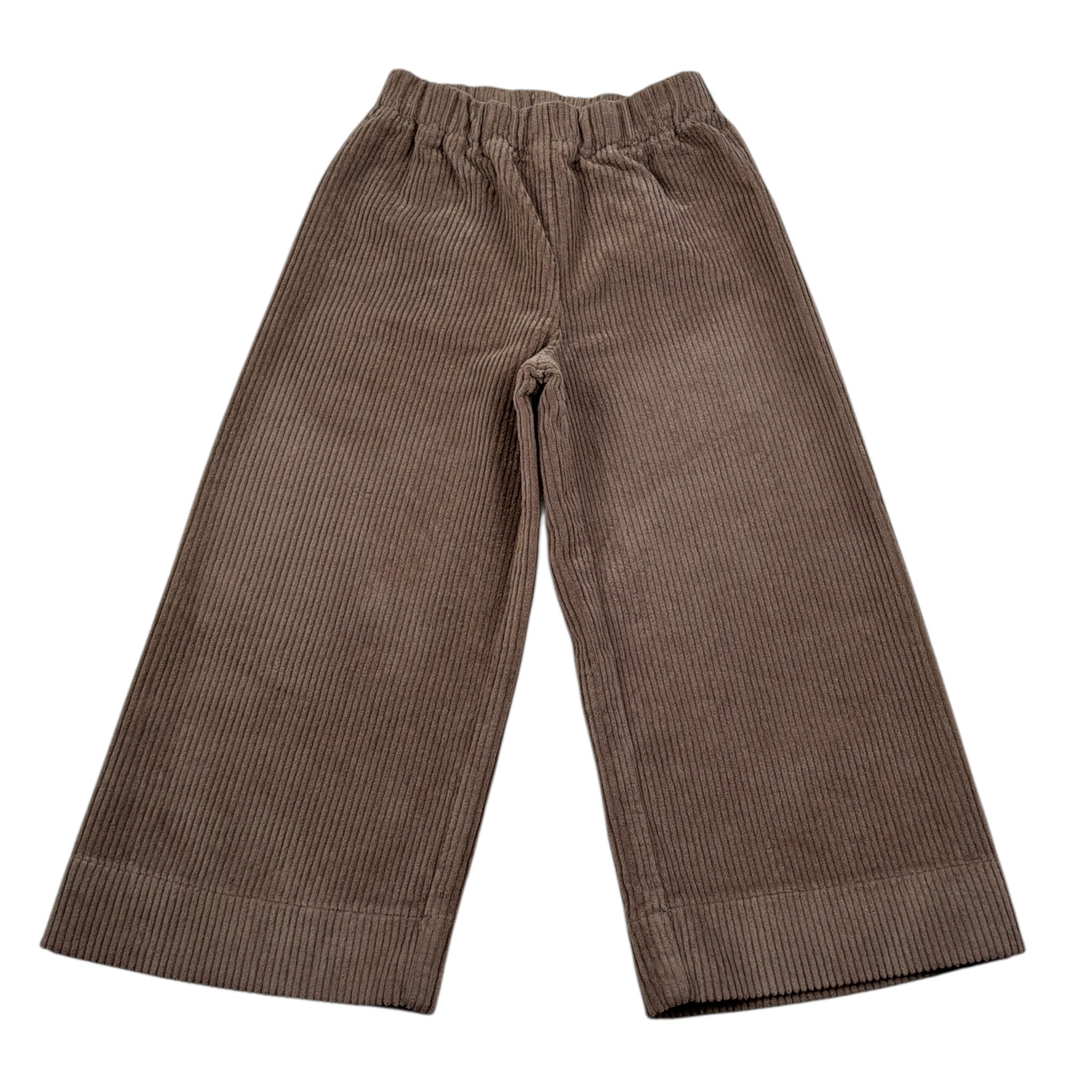 Il Gufo Pantalone tinta unita Modello Palazzo Marrone per Neonata A25GPL0004V6012 MARRONE IL GUFO 