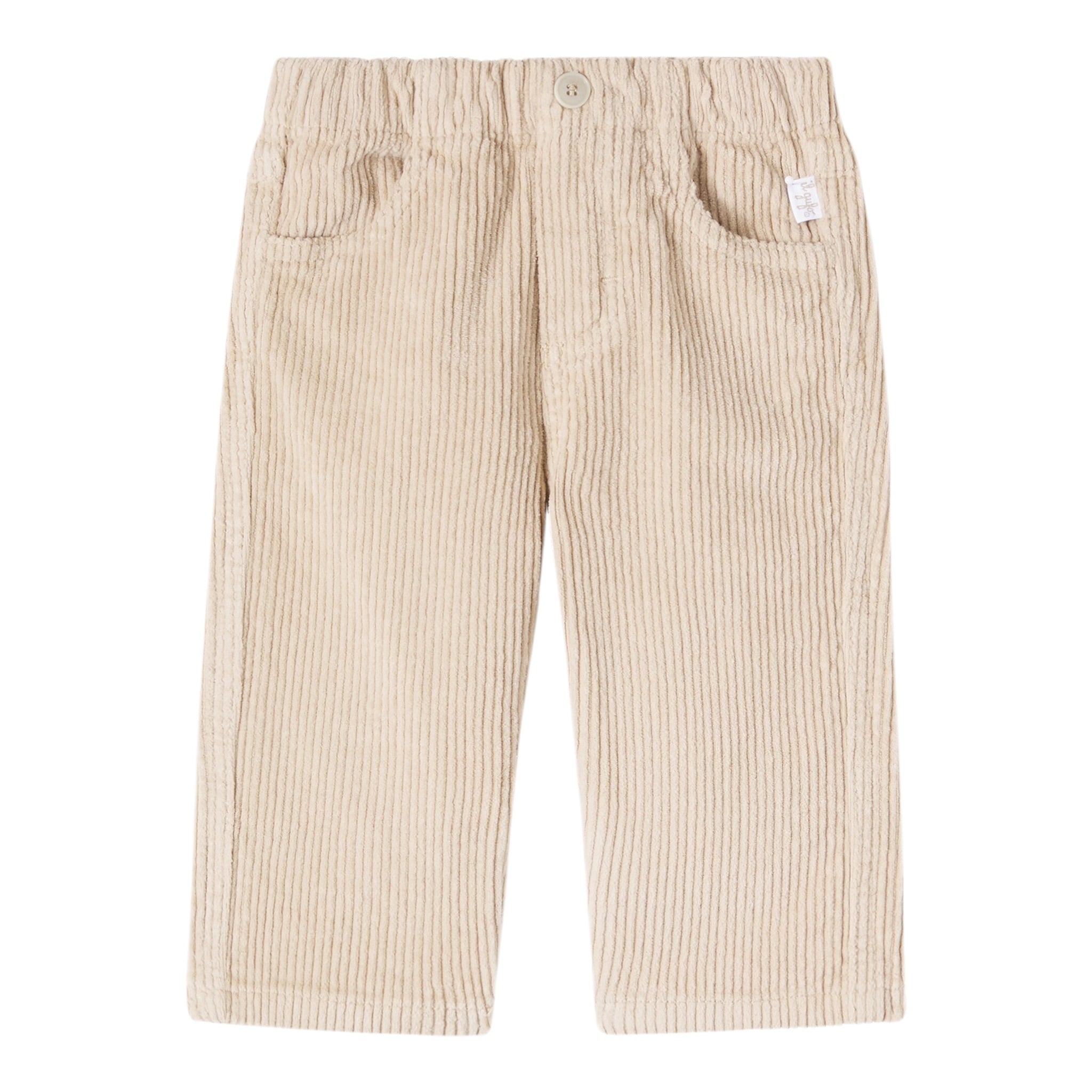 Il Gufo Pantalone tinta unita con Elastico In Vita Beige per Neonato A25GPL0021V6012 BEIGE IL GUFO 