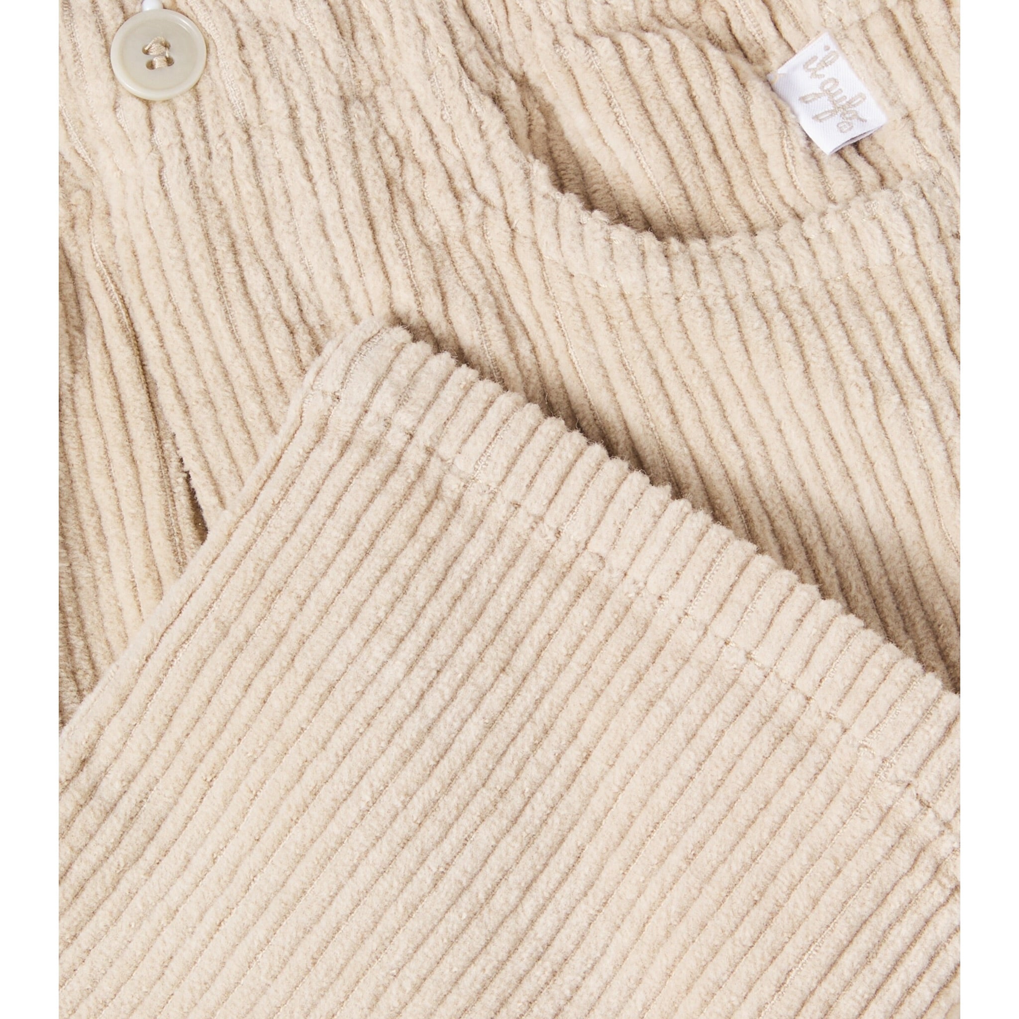Il Gufo Pantalone tinta unita con Elastico In Vita Beige per Neonato A25GPL0021V6012 BEIGE IL GUFO 