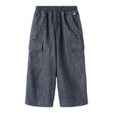 Il Gufo Jeans tinta unita con Elastico I Vita Blu per Bambino A25GPL0030C0074 BLU IL GUFO 