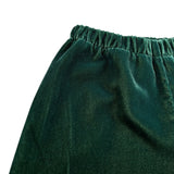 Il Gufo Pantalone tinta unita Modello Palazzo In Velluto Verde per Neonata A25GPL0038V0017N VERDE IL GUFO 