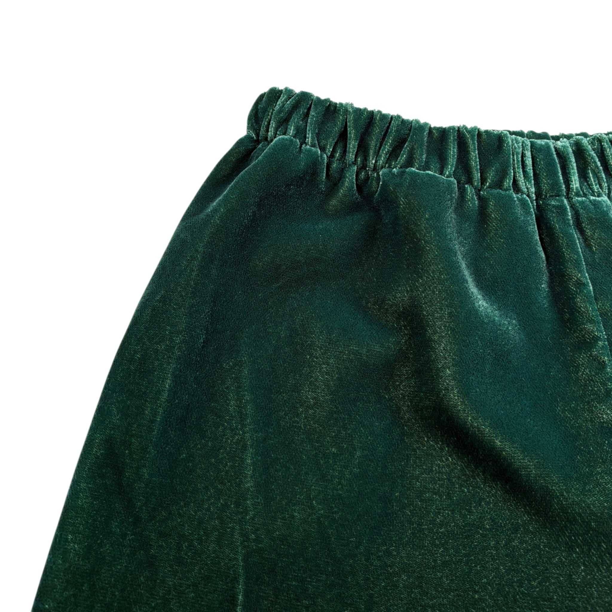 Il Gufo Pantalone tinta unita Modello Palazzo In Velluto Verde per Neonata A25GPL0038V0017N VERDE IL GUFO 