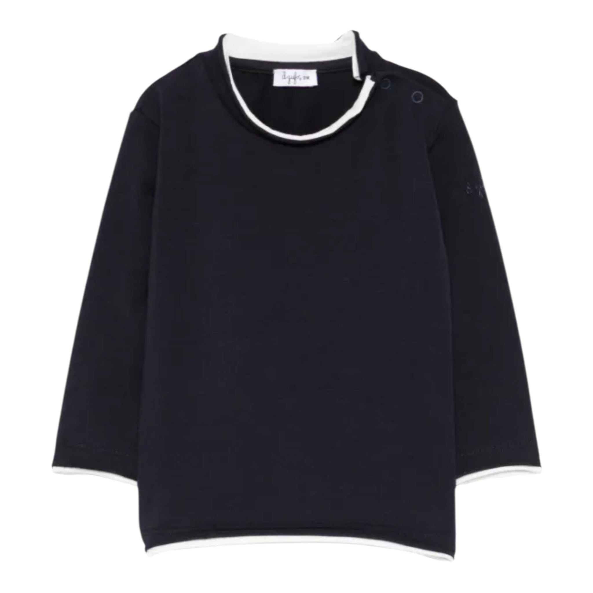 Il Gufo Shirt tinta unita Blu per Bambina A25GTA0006MF003 BLU IL GUFO 
