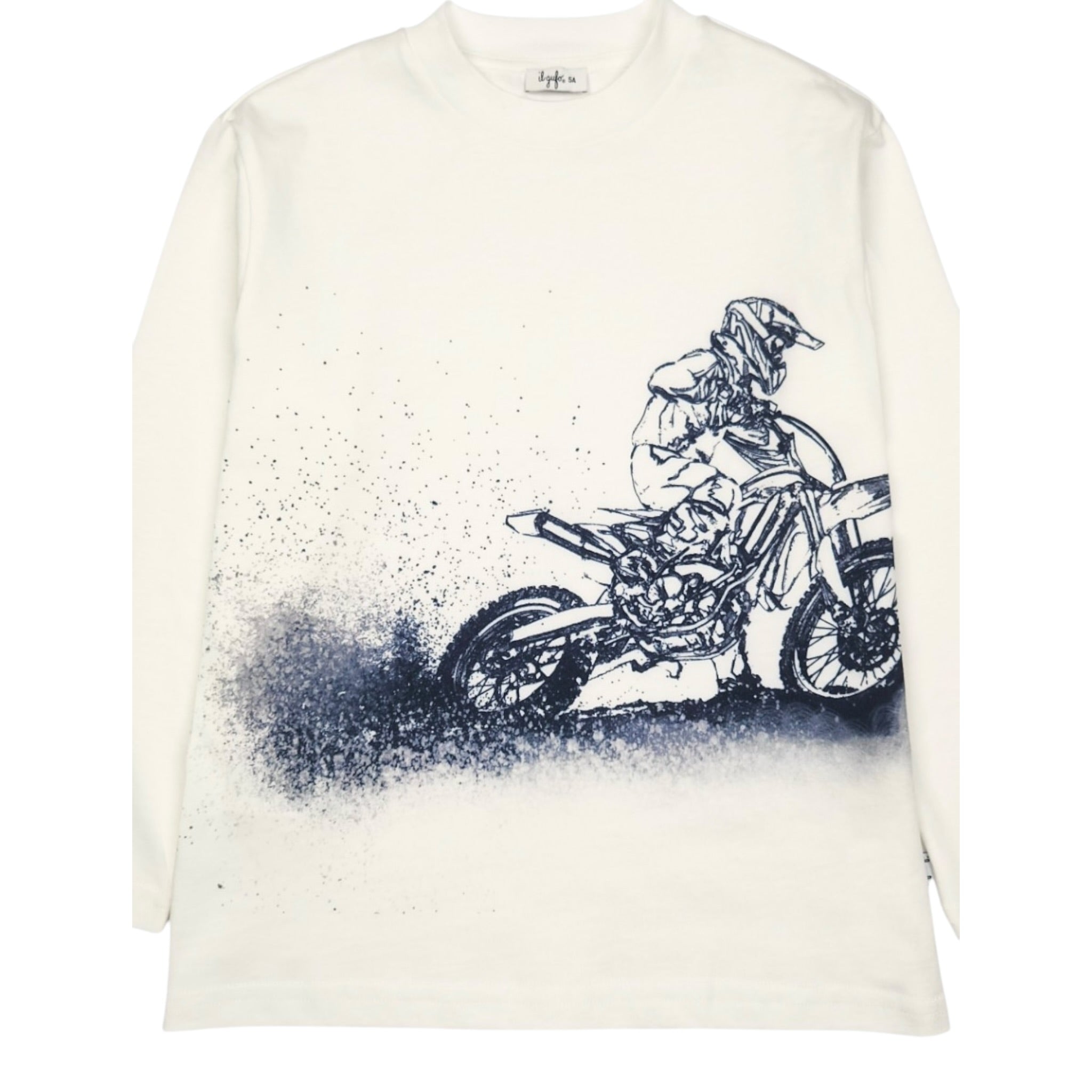 Il Gufo Shirt tinta unita con Stampa Bianco per Neonato A25GTA0024MF002N BIANCO IL GUFO 