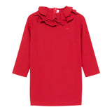 Il Gufo Abito Manica Lunga tinta unita Rosso per Bambina A25GVL0004N0057 ROSSO IL GUFO 