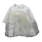 Il Gufo Abito Manica Lunga tinta unita con Tulle Panna per Neonata A25GVL0018H4003 PANNA IL GUFO 