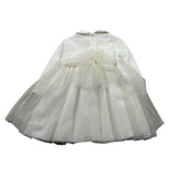 Il Gufo Abito Manica Lunga tinta unita con Tulle Panna per Neonata A25GVL0018H4003 PANNA IL GUFO 