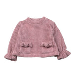 Illiana Maglia Girocollo tinta unita Rosa per Neonata 734FBN ROSA ILLIANA 