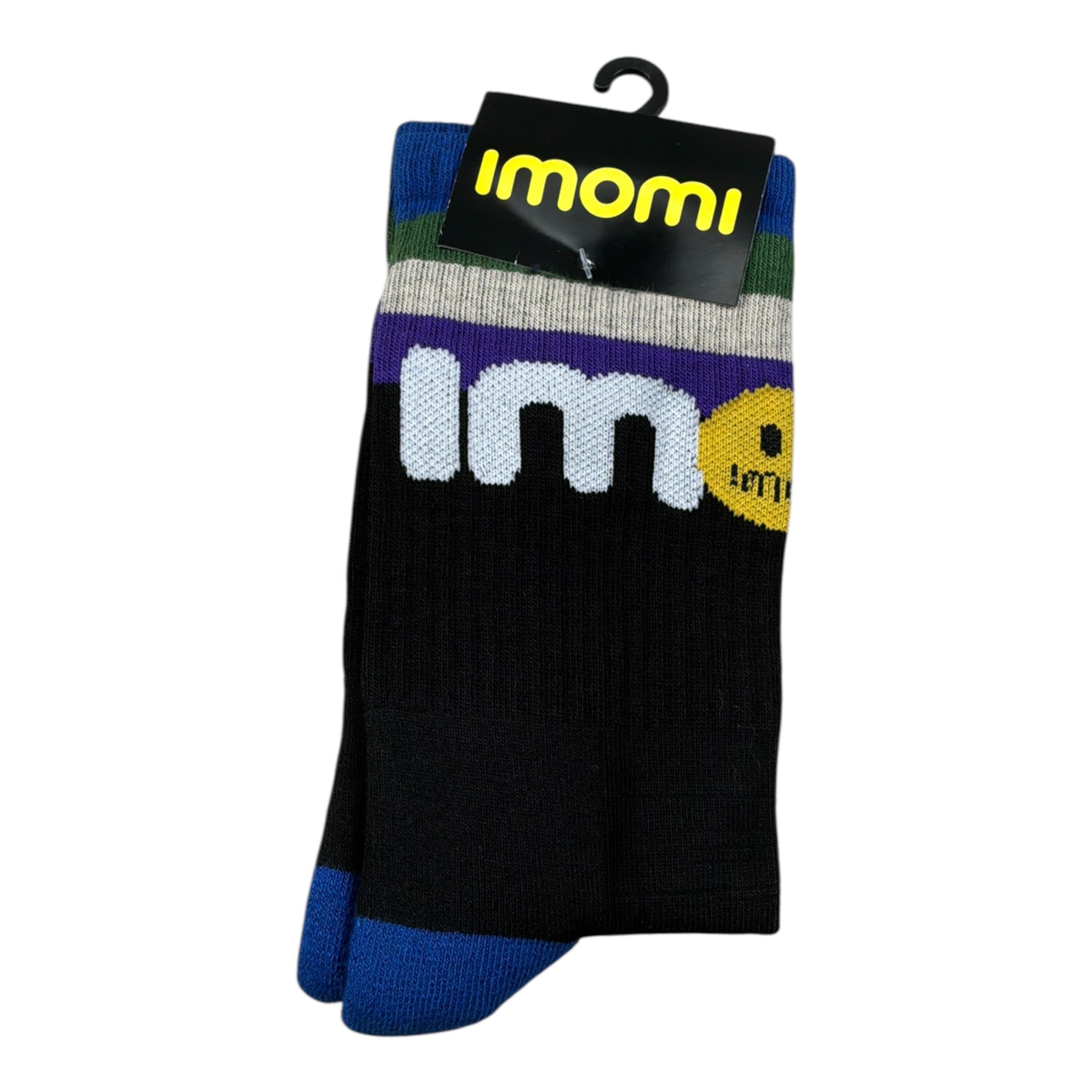 Imomi Calzini tinta unita con Stampe Nero per Bambino FW231K95 NERO IMOMI 