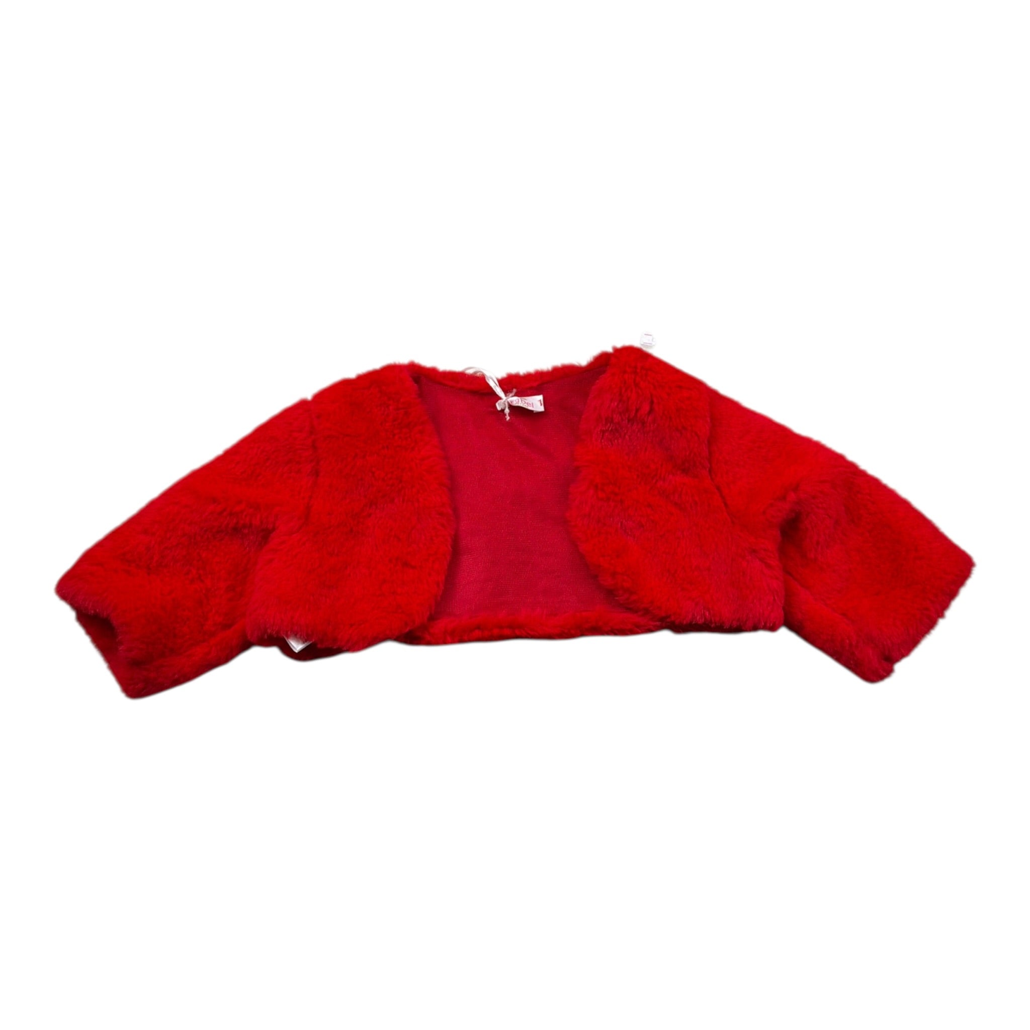 Isabel Coprispalle In Pelliccia tinta unita Rosso per Neonata IS6430N ROSSO ISABEL 