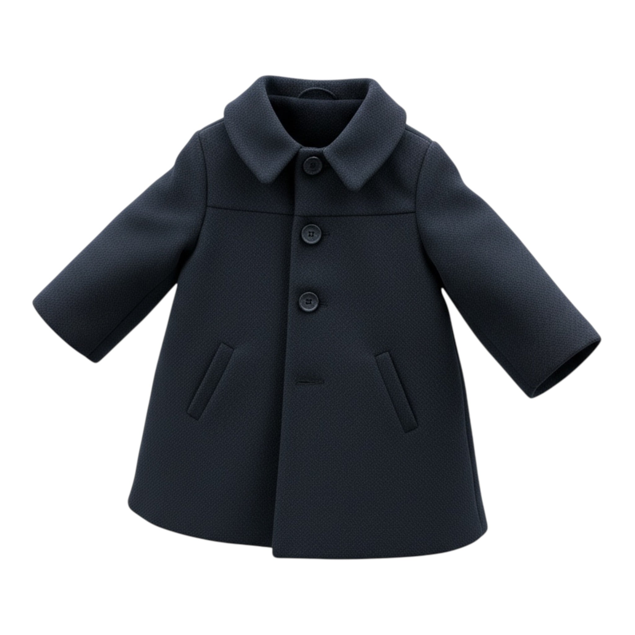 Isabel & Martinez Cappotto tinta unita con Bottoni Blu per Neonata IM24A278 BLU ISABEL & MARTINEZ 