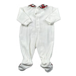 Isabel & Martinez Tutina tinta unita In Ciniglia Bianco per Neonata IM24N554 BIANCO ISABEL & MARTINEZ 