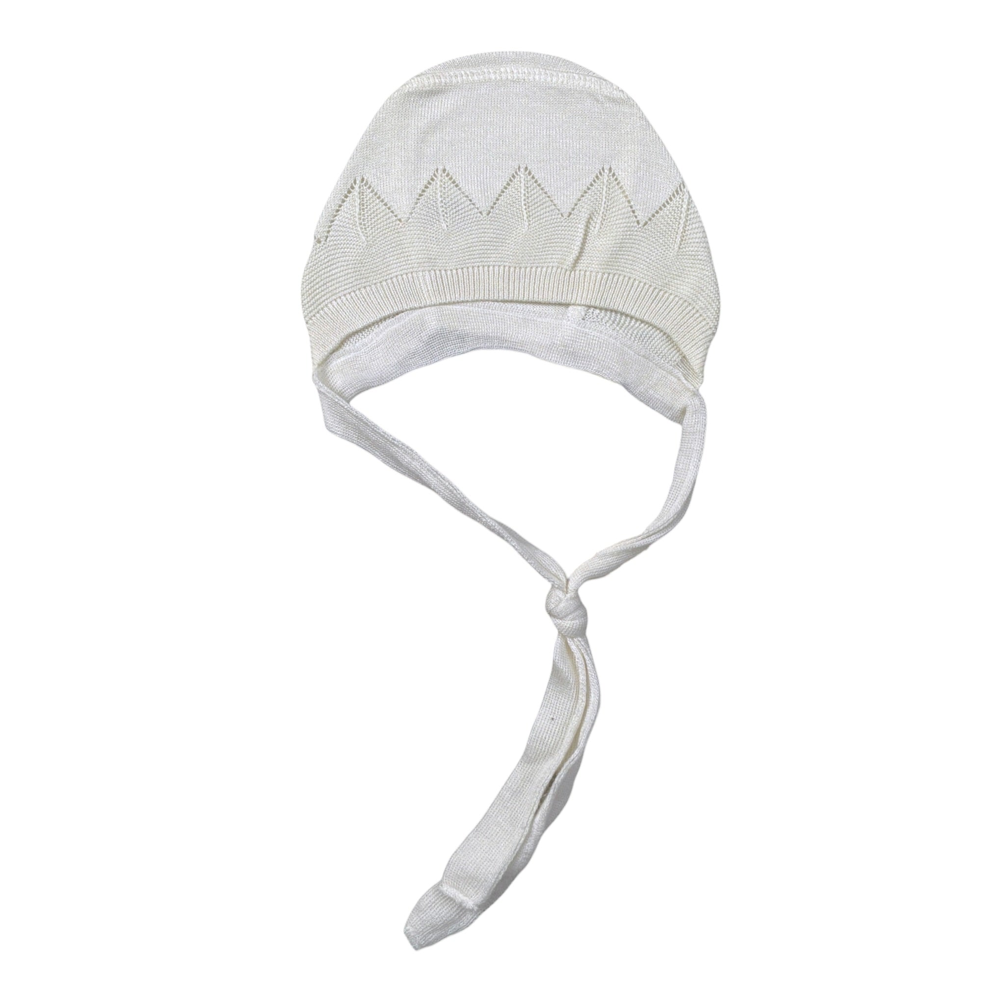 Jamiks Cappello tinta unita con Ricami Panna per Neonata JWD125 PANNA JAMIKS 